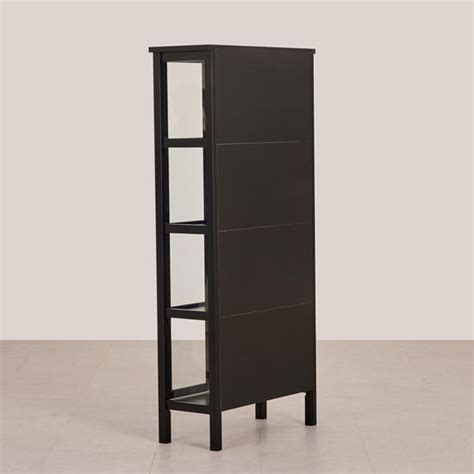 Meg 4-Tier Multipurpose Cabinet - Black | Black | Engineered Wood