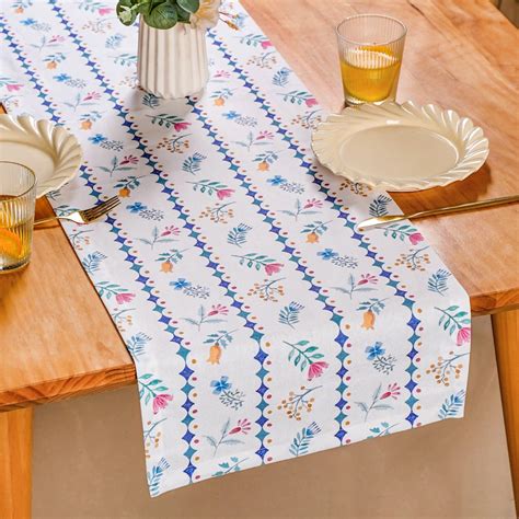 Florina Pure Cotton 6 Seater Runner 190x36cm Online - Premium Table ...