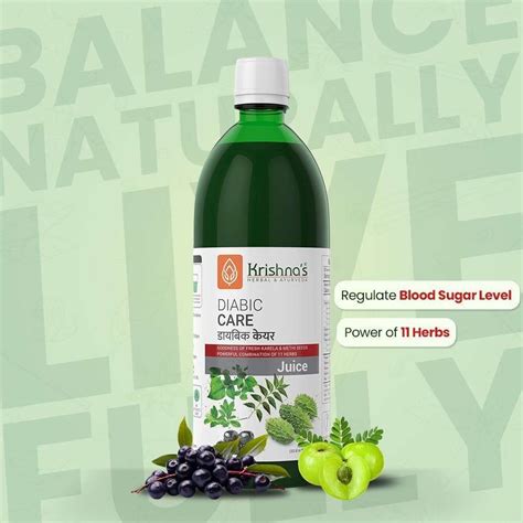 Krishna's Herbal & Ayurveda Diabic Care Juice | Helps Manage Blood ...