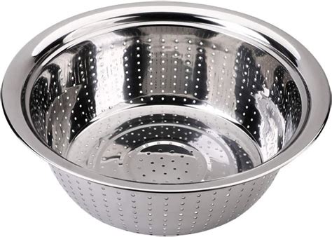 Vinayak Stainless Steel Colander, Strainer, Sieves 3500ml 26 cm with ...