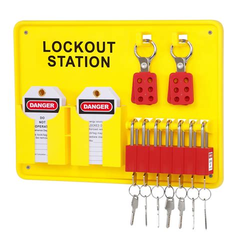 Buy Moorovgi Lockout Tagout Station,Lock Out Tag Out Kit Board with 7 ...