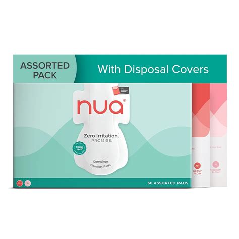 Buy Nua Complete Comfort Sanitary Pads for Sensitive Skin | Pack of 50 ...