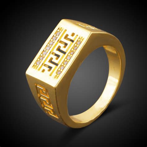 六福珠宝Goldstyle锤纹黄金戒指足金情侣对戒男款定价HMA15I40091 - 六福珠宝官方商城