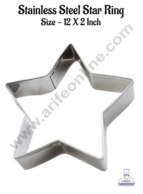 CAKE DECOR™ Star Cake Ring and Burger Ring Stainless Steel Heavy Ring ...