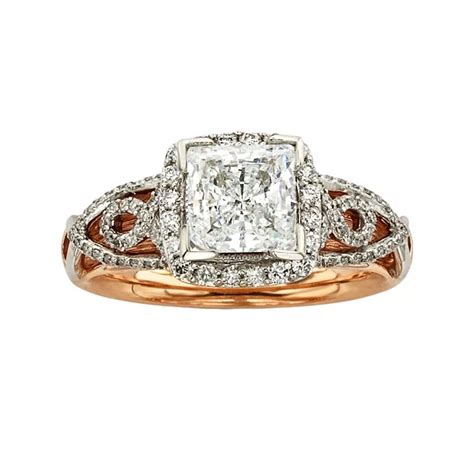 The Regal Collection Diamonds & Lace Princess-Cut IGL Certified Diamond ...