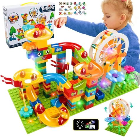 KEDARNATH ENTERPRISE Big Size Blocks Marble Run Slide Building Toys Led ...
