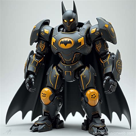 Robot with Batman-like Design | Stable Diffusion Online