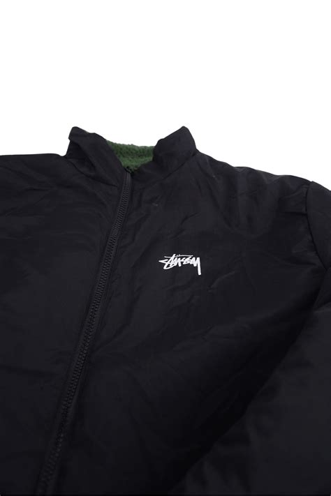 Stussy 8 Ball Sherpa Reversible Jacket Green & Black – Mizo Jersey Home