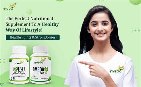 Nveda Omega 3 Fish Oil 60 Capsules & Joint Support 60 Tablets with ...