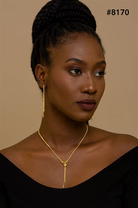 Gold Plated LONG NECKLACE 5 Grammes Gold Plated Jewellery PMJ Model No ...