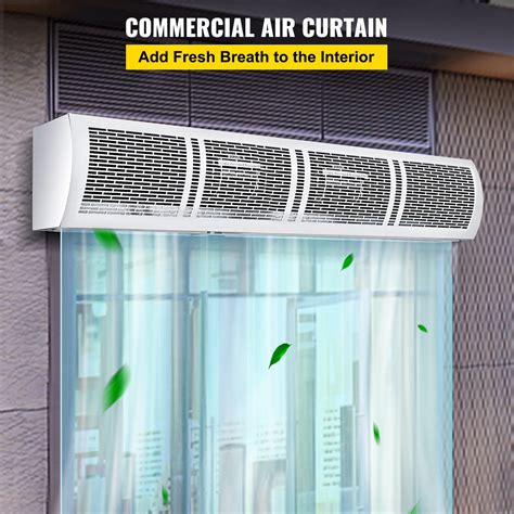 Air Curtain 60-Inch Commercial Air Curtain 2 Speeds Door Air Curtain ...