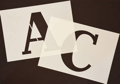 BIG ALPHABET COMPLETE Set of Stencil Letters and Numbers 140mm | Etsy