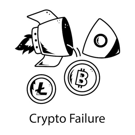 Check out doodle icon of crypto failure | Premium Vector