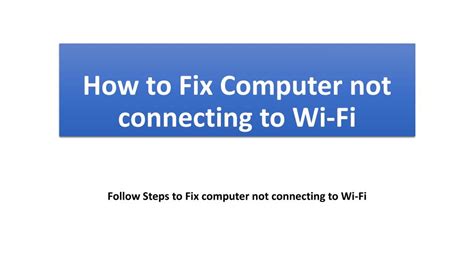 Image result for Computer Not Connecting to Wi-Fi