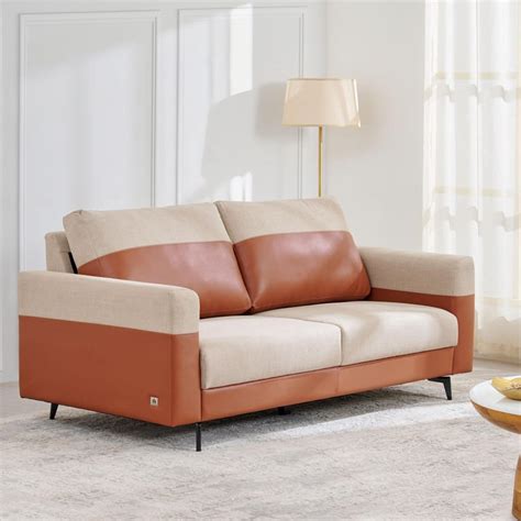 Buy Andes Fabric 3-Seater Sofa - Brown and Beige from Home Centre at ...