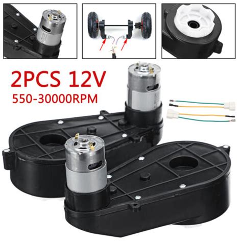 Buy 30000RPM 12V Power Wheel Gearbox Motor For Electric Ride On Toys ...