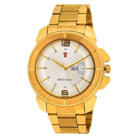 Swiss Trend White Dial Men's Watch|Boy's Watch : Amazon.in: Fashion