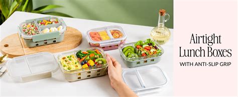 Buy Nestasia Glass Lunch Box with Silicone Sleeve (600ml ...
