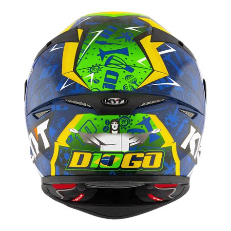 KYT TT Revo Diogo Moreira 2024 Replica Gloss Blue Helmet
