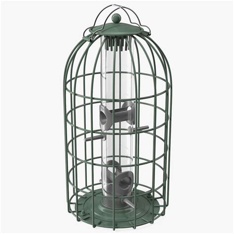 Caged Bird Feeder 3D Model $29 - .3ds .blend .c4d .fbx .max .ma .lxo ...