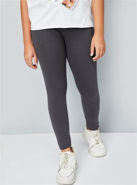 Buy Girls Solid Skinny Fit Leggings Online at just Rs. 249.0 ...
