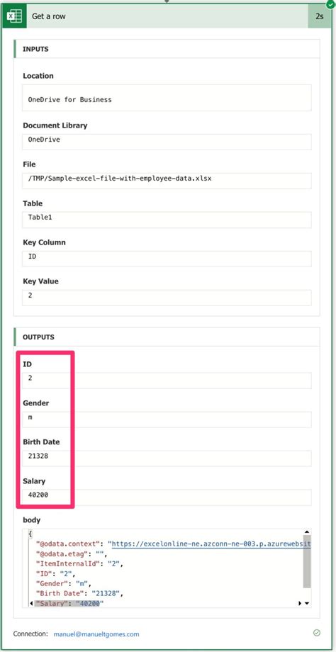 For a Selected Row Power Automate 的图像结果