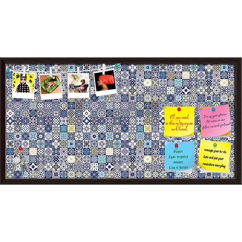 ArtzFolio Floral Moroccan Mediterranean Pattern Bulletin Board Notice ...