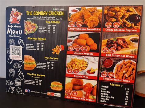 Menu at The Bombay Chicken, Thane