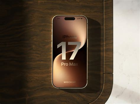 Perspektive iPhone 17 Pro Max Mockup | Kostenlose PSD-Vorlagen