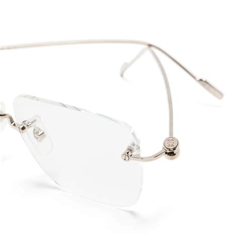Cartier Eyewear engraved-logo frameless glasses