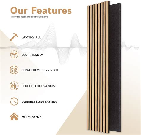 JINDOLI 47 Inch Wood Slat Acoustic Panels - Stylish India | Ubuy
