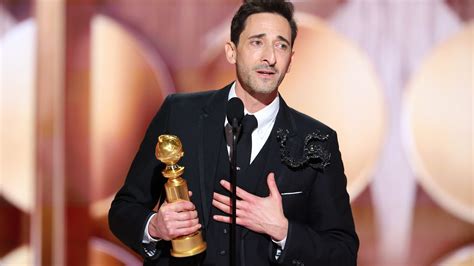 Adrien Brody Wins His First Golden Globe for ‘The Brutalist’ - The New ...