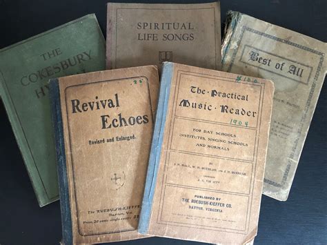 Shaped Note Hymnals Group of 5 Vintage Revival Songs - Etsy