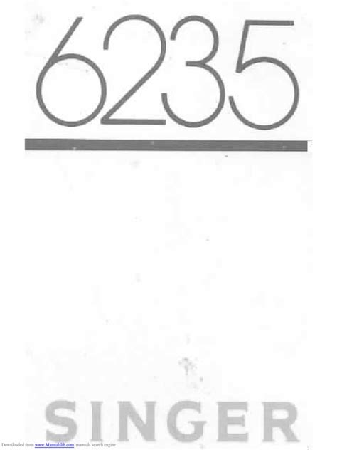 Image result for Singer Sewing Machine Model 6235 Manual