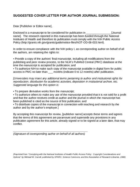 Writing a cover letter for journal submission (DownloadHow to write a ...