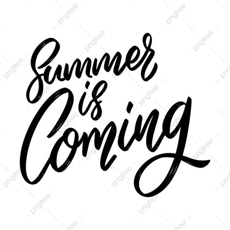 Summer Is Coming Positive Vintage, Is, For, Banner PNG and Vector with ...