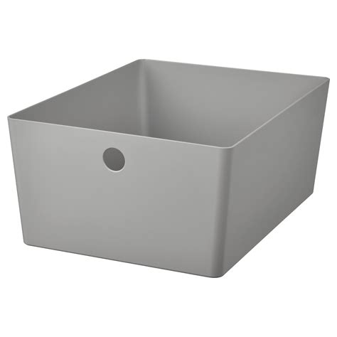 KUGGIS box, light grey, 26x35x15 cm (10 ¼x13 ¾x6") - IKEA