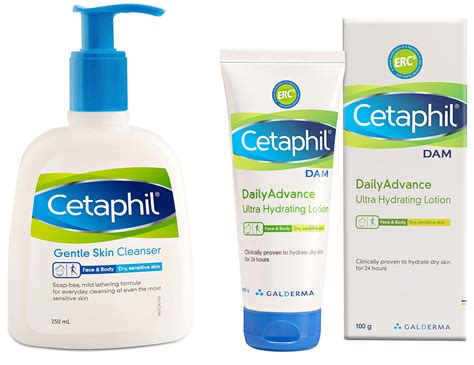 Buy Cetaphil Gentle Skin , 250ml and Cetaphil Daily Advance Ultra ...