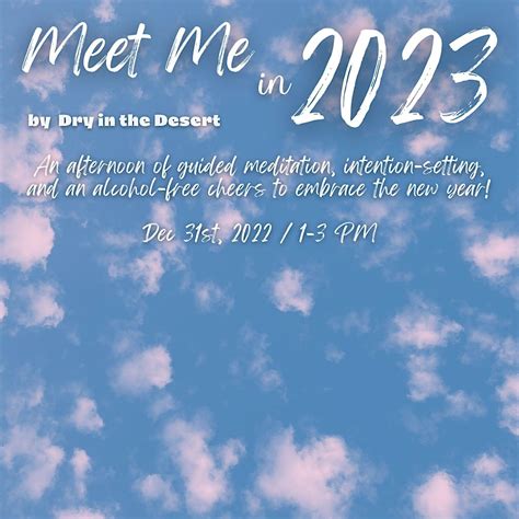 Meet Me in 2023 - Meditation & Intention-Setting in the Park, 31 ...