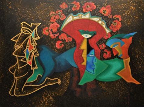 "Amritvela": Brown Acrylic Painting by Vandana Rakesh – ArtZolo.com