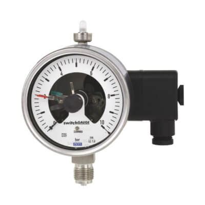 WIKA Bourdon Tube Pressure Gauge, Stainless Steel