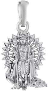 Akshat Sapphire Sterling Silver (92.5% purity) God kartikey Pendant for ...