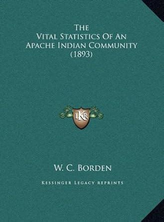 Buy The Vital Statistics of an Apache Indian Community (1893) Book ...