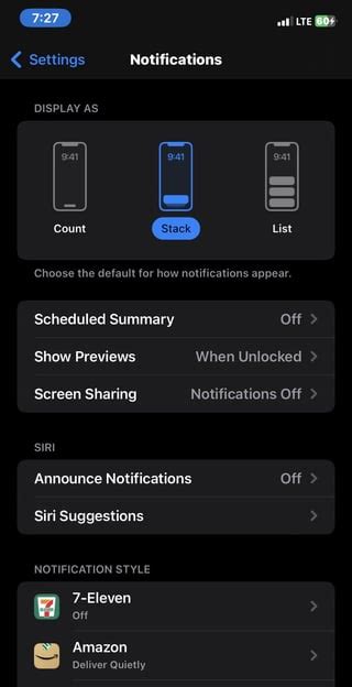 Image result for Count Stack List Notifications