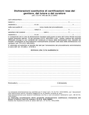 Fillable Online comune morrovalle mc Modello dichiarazione sostitutiva ...