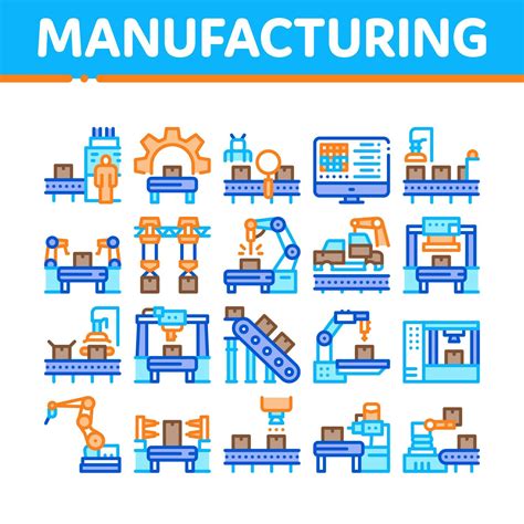 Manufacturing Process Vector Image 的图像结果