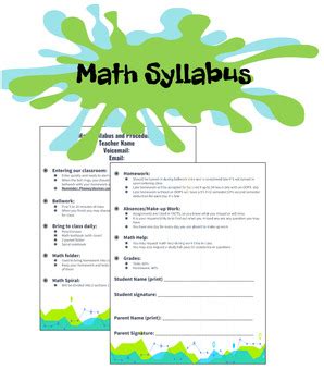 Math Syllabus 的图像结果