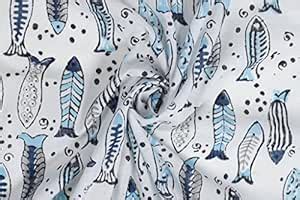 Handicraft-Palace Fish Printed Natural Garment Soft Cotton Block Print ...