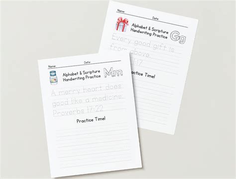Scripture Handwriting Practice 的图像结果