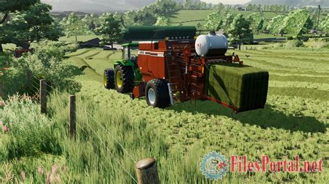 Мод тюковщик «Hesston 4900 Baler» для FS-22